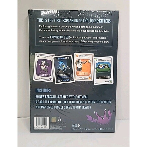 Imploding Kittens Card Game 20 Card Expansion Pack Exploding New - Picture 2 of 3